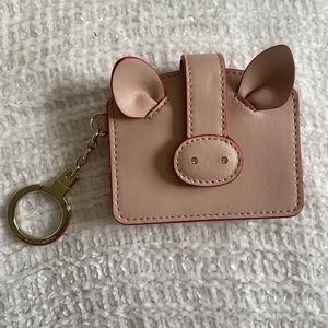 Kate Spade pig wallet keychain